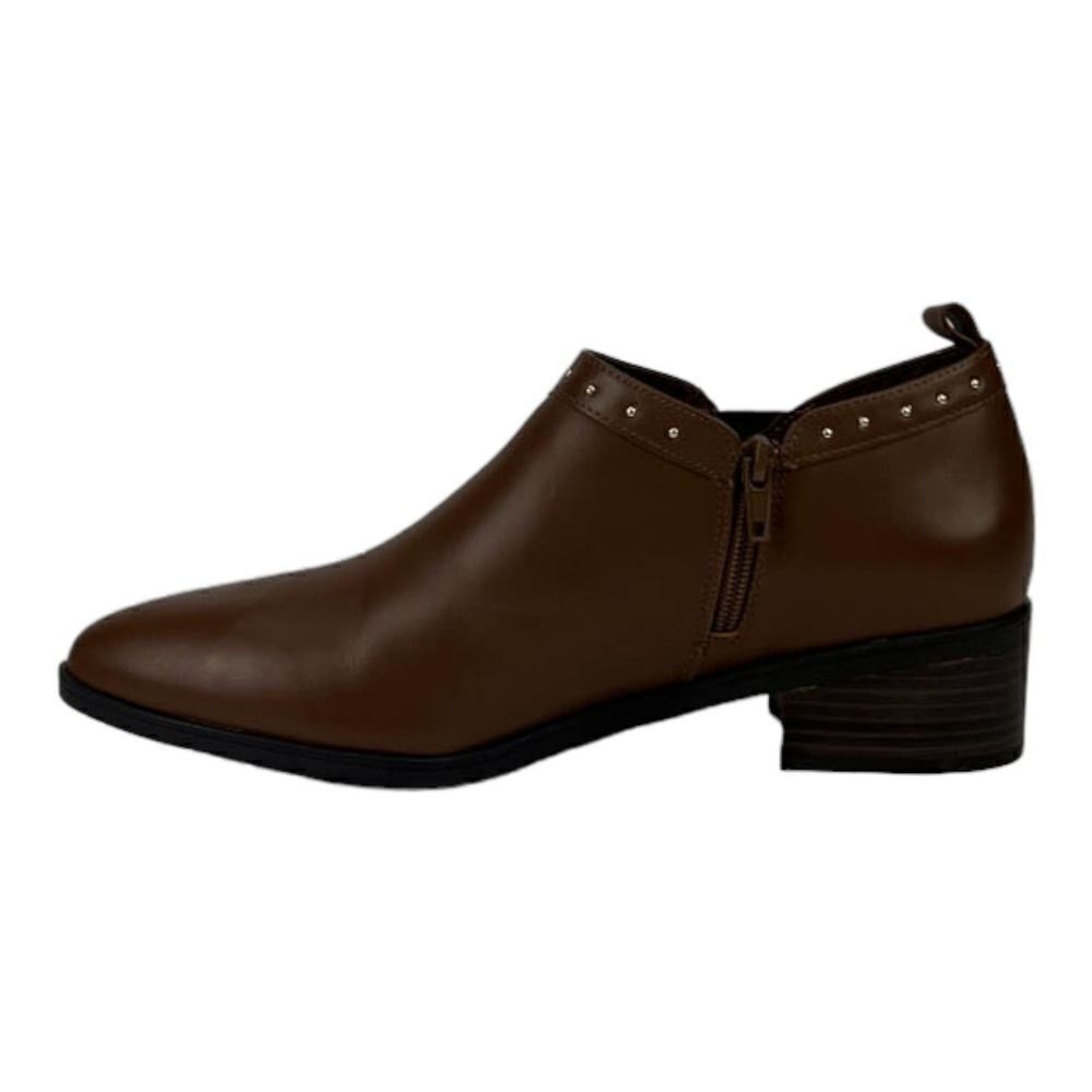 New Bella Vita Women US 6.5 Classic Shoes Dark Tan Brown Leather Ankle Boots - Picture 7 of 10